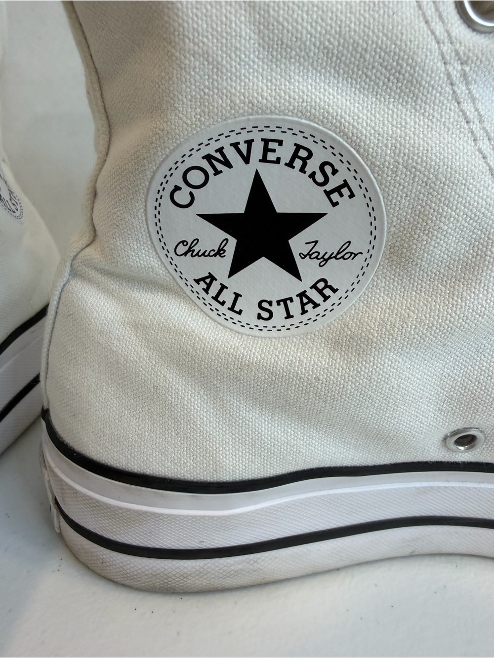 Converse Chuck Taylor All Star Platform High Top White Women’s 8.5 - Picture 2 of 15